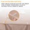 24 Pieces Transparent Clear Tablecloth Clips, Plastic Table Cloth Clips，Windproof