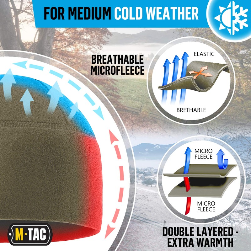 M-Tac Gorro de forro polar para reloj, gorro táctico militar