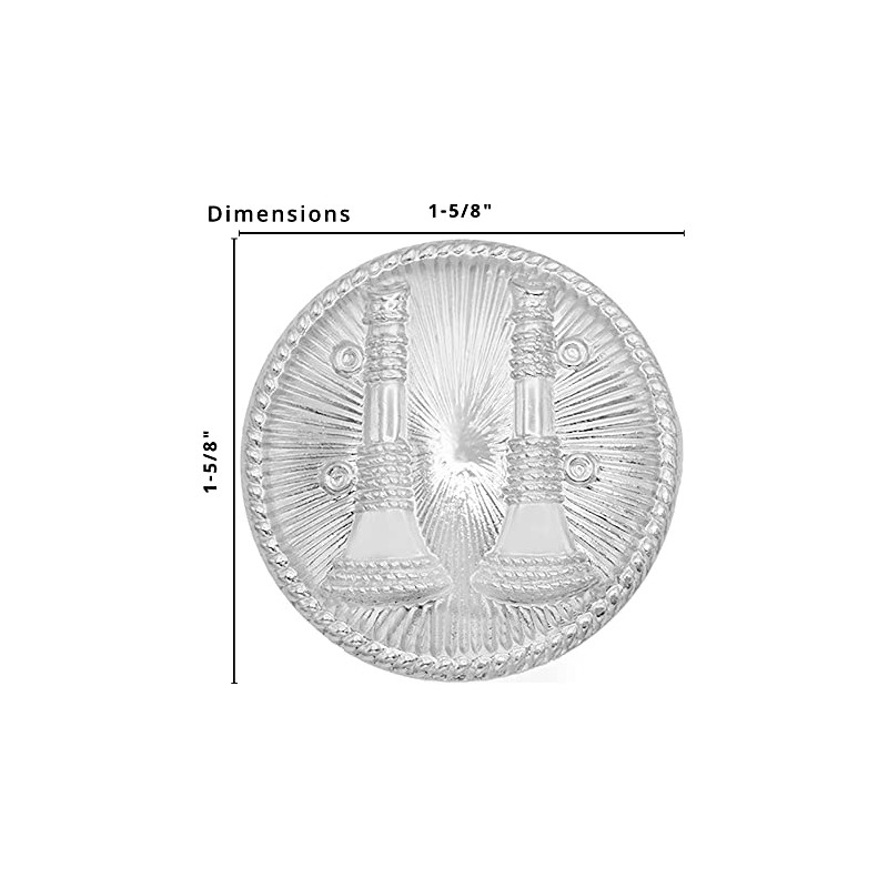 Smith & Warren Fire Captain Two Parallel Horns Silver Finish