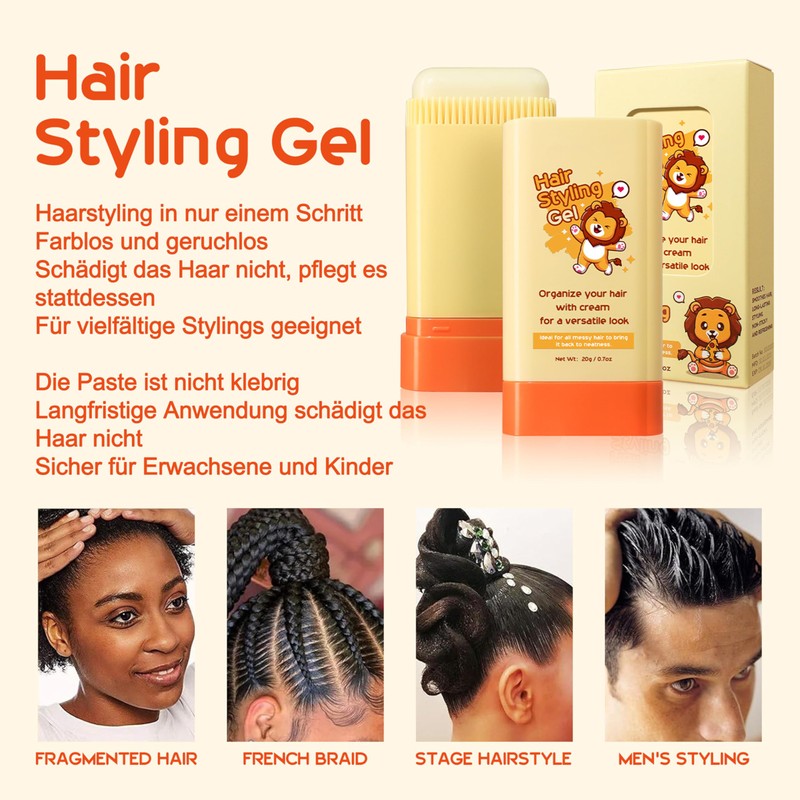 Hair Gel, Hair Wax Stick for Men and Women -