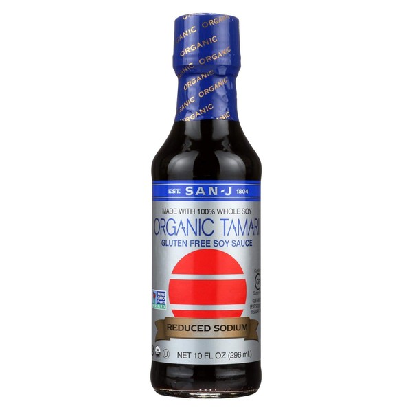 San J Organic Tamari Soy Sauce, 10 Oz