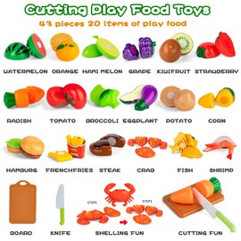 NisKaqsn 80PCS Kids Camping Toys Set with Play Tent Campfire Toys,Toy BBQ Grill Set,Pretend Cutting Play Food Set for Kid Kitchen, Indoor Outdoor Toys Pretend Playset for Toddler,Gifts for Boys Girls