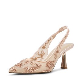 Betsey Johnson Women's Nikki Pump, Blush, 8.5