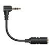 2.5mm Male to 3.5mm Female Adapter, 3.9inch Headphone Audio Cable