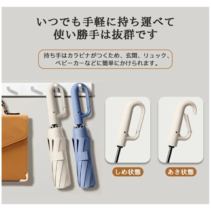 Automatic Open and Close Folding Umbrella, One-touch Folding Umbrella, Includes