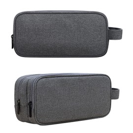 Ruyosn Cable Organiser Bag Waterproof Cable Bag Organiser Travel Double Layer Electronic Bag Electric Organiser Cable Bag Electronics Accessories Organiser Cable Laptop Power Supply Dark Grey