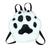 GUFER Cat Paw Shaped Backpack, Fluffy, Cat Hand, Plush Bag,