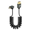 RIIEYOCA 90 Degree 8K Short Micro HDMI to HDMI Coiled