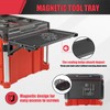 Folding Magnetic Side Table Compatible with Milwaukee Packout Toolbox –