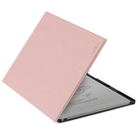 CoBak Case for reMarkable Paper Pro Color Tablet - Auto Sleep/Wake Hard Back Shell Protective Book Folio Cover with Built-in Pen Holder and Nibs Holder - for 11.8" 2024 Released, Rose Gold