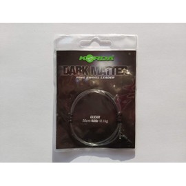 Korda Dark Matte Ring Swivel Leader 50 cm 40 lb Clear KSZ70 Mounting Carp Leader
