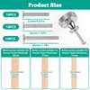 sdhiiolp 10 Pcs Cabinet Knobs Matte Silver Metal Round Knurled