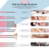Nail Pen Designer, Teenitor Stamp Nail Art Tool with 15pcs