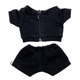 AXLUCE-Stuffed-Plush-Clothes-15cm-Doll-Jersey (Black, 10cm)