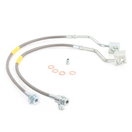 FAPO SHOCK Front and Rear Extended Stainless Stelel Brake Lines Compatible with 1980-1996 Ford F-150 Bronco 4-6" Lift