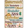 30 x 20 cm Tin Sign, Funny Saying, Austria Souvenir,