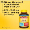 Nature Made Extra Strength Omega-3 Fish Oil 2800mg, 60 Softgels,