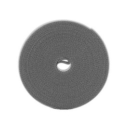 Yesmin 5M Adjustable Cable Strap,1.5cm Wide,Freely Cut Length,Reusable Nylon Fixing Strap-Grey