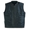 Leatherick Mens Black Motorcycle Vests - SOA Club & Traditional