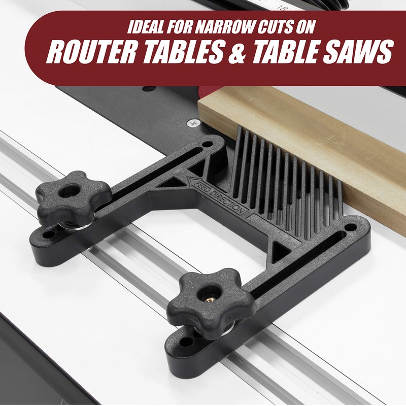 Fulton Single Deluxe Featherboard with Aluminum Miter Lock Bar and