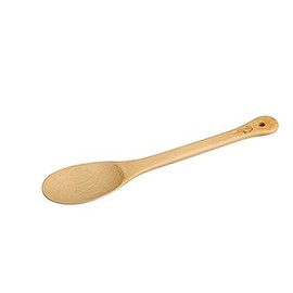 Fackelmann Löffel TROPICAL, Kochlöffel aus Bambus, Rührlöffel mit Tukan-Gravierung (Farbe: Braun), Menge: 1 Stück