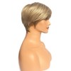 Royalfirst Short Straight Synthetic Fiber Blonde Hair Wig for Women