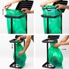 Grizzly Sack Holder Black Lid Adjustable 120L Refuse Bag Stands