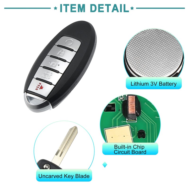 ACROPIX Car Keyless Entry Remote Key Fob Fit for Nissan