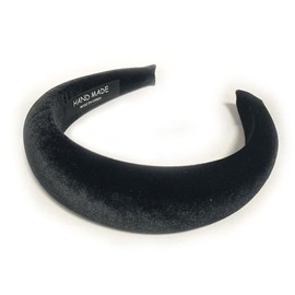 Sinarre Velvet Wide Headbands for Women Soft Head Bands Hair Accessories(G08)(Black)