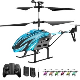 RC Helicopter, Flying Toys 2.4GHz 3.5 Channel Remote Control Helicopter, LED Light Effects, Obstacle Avoidance, One-Key Start/Land and Auto Hover, Remote Toy for Ages 8+ Boys Girls