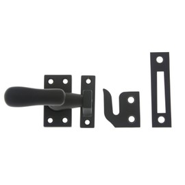 idh by St. Simons 21014-019 Professional Grade Quality Solid Brass Large Casement Fastener, Matte Black