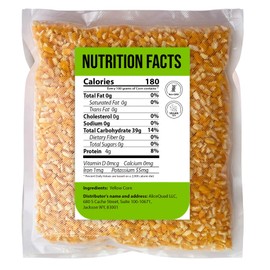 Yellow Hominy Corn – 2Lb Dried Hominy for Grits, Soups, Stews & Pozole – Coarse Cornmeal, Yellow Grits, Stone Ground Cornmeal – Non-GMO Dry Corn for Southern & Mexican Recipes- 32oz