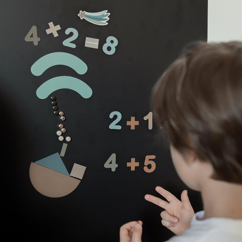 FERFLEX - Blue & Caramel Magnetic Numbers - Educational Game
