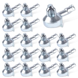 16pcs Shelf Support Pegs Replacement, Zinc Alloy Kitchen Cabinet Shelves Pegs Metal Bookshelf Pin for Wood Shelving Shelf Support Holders Pin Compatible with IKEA Part 131372 Billy Bookcase (Silver)