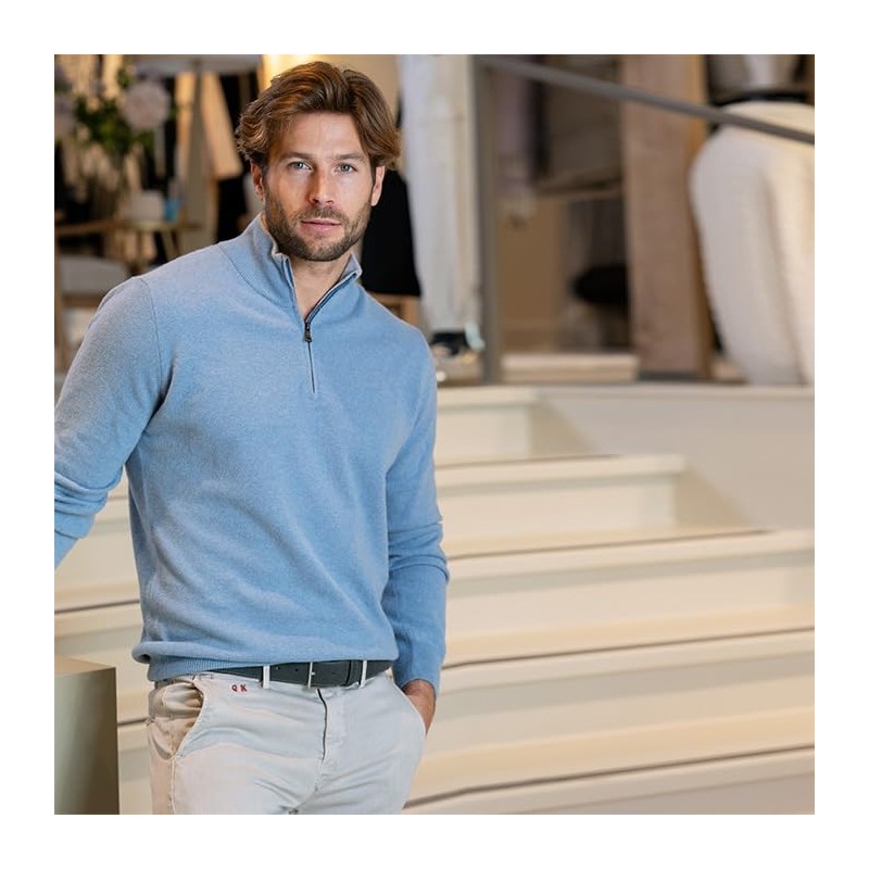 Riemen & Co Bobby Men's Belt Suede Width 3.5 cm,