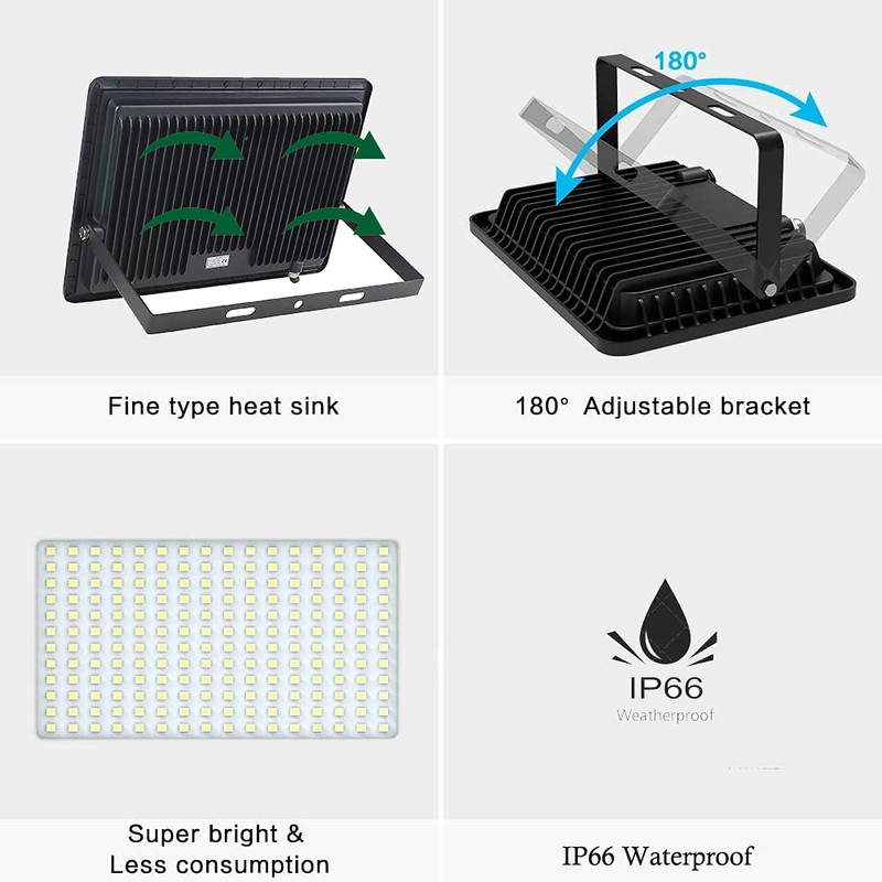 Gopretty 150W LED Flood Light Bulbs 2 Pack, Outdoor Waterproof