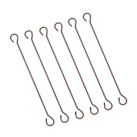 Living Ideas Extra Large S Hook 9.75 Inch Plants Extension Hook Set of 6 Pcs Wrought Iron Handmade Heavy Duty Long S Hooks for Kitchen Utensils, Clothes, Hanging Plant, Bird Feeder Hooks for Garden