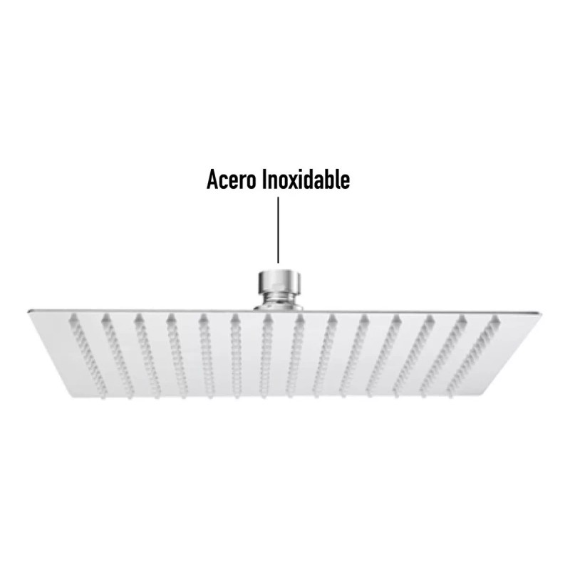 Cnx Regadera Cromada Cuadrada De 6