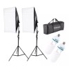 Kshioe Kit Softbox Iluminacion Fotografia Video Luz Continua Soft
