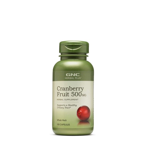 GNC Herbal Plus Whole Herb Cranberry 500mg 100 Capsules
