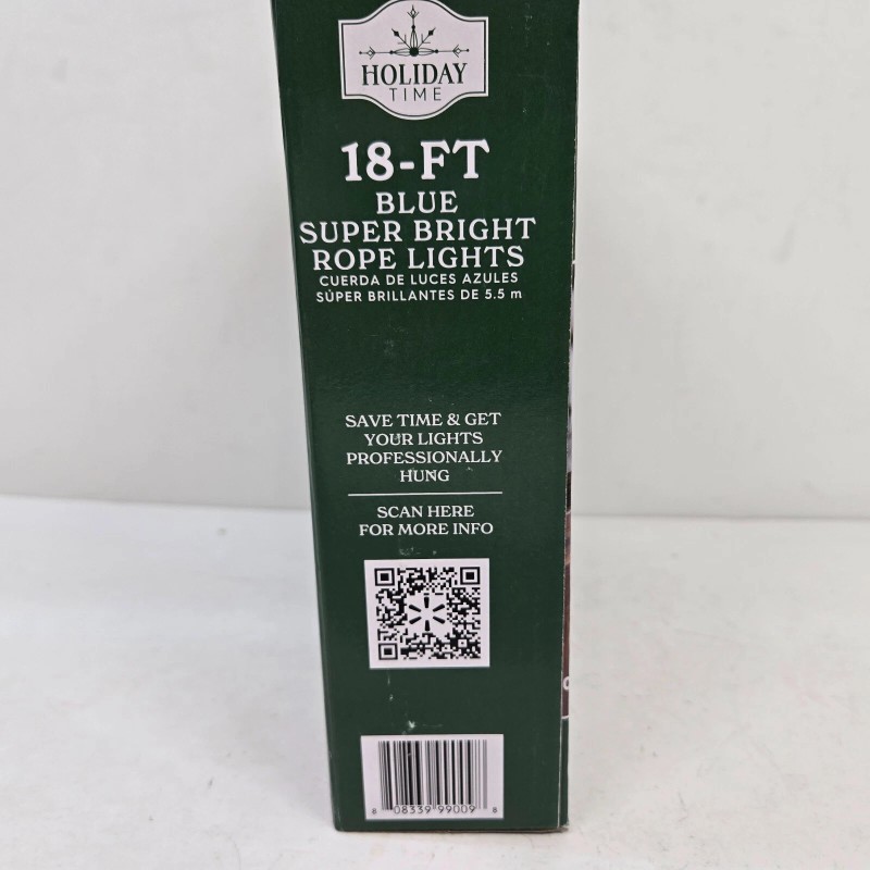 Holiday Time - 18 Ft Blue Super Bright LED Rope