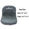 POWERWORKS Weatherproof Deluxe Riding Lawn Mower Seat Cover, Medium, Black