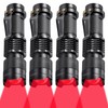 Honoson 6 Pieces Red Light Flashlight LED Single Mode Torch