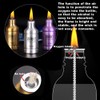2 Packs Portable Alcohol Burner Lamp Case 100ml Aluminum Alloy