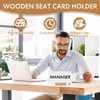 10 Pcs Wooden Place Card Holders Retro Table Number Stands