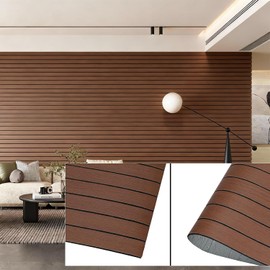 3D Wall Panels Peel and Stick – 15.74"x118" PVC Faux Wood Grain Texture, Self Adhesive Waterproof Wall Covering, DIY Accent Wall, Sofa Background Backsplash & Modern Home Decor, Covers 12.9 sq.ft