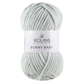Wolans Bunny Baby Chenille Style Yarn Wool 70 Colours Available 100g Balls (Pale Spearmint Col 3)