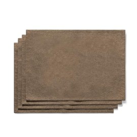 AOKSUNOVA Place Mats Brown Fabric Place Mats Set of 4 48 x 33 cm
