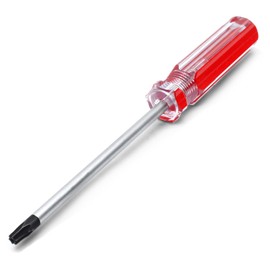 Luomorgo 1 Pc T25 Torx Screwdriver, T25 x 100mm Magnetic Tip Screwdriver with Insulated PVC Handle, Security Torx Screwdriver for Repairing Device, Appliance