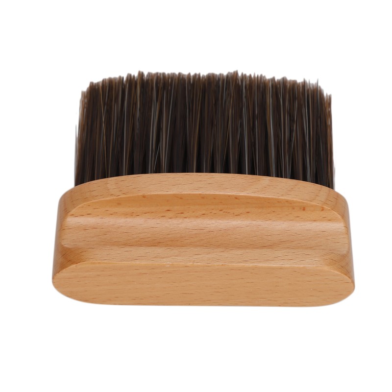 Professional Barber Neck Duster Brush Soft Nylon Hair Wodden Handle